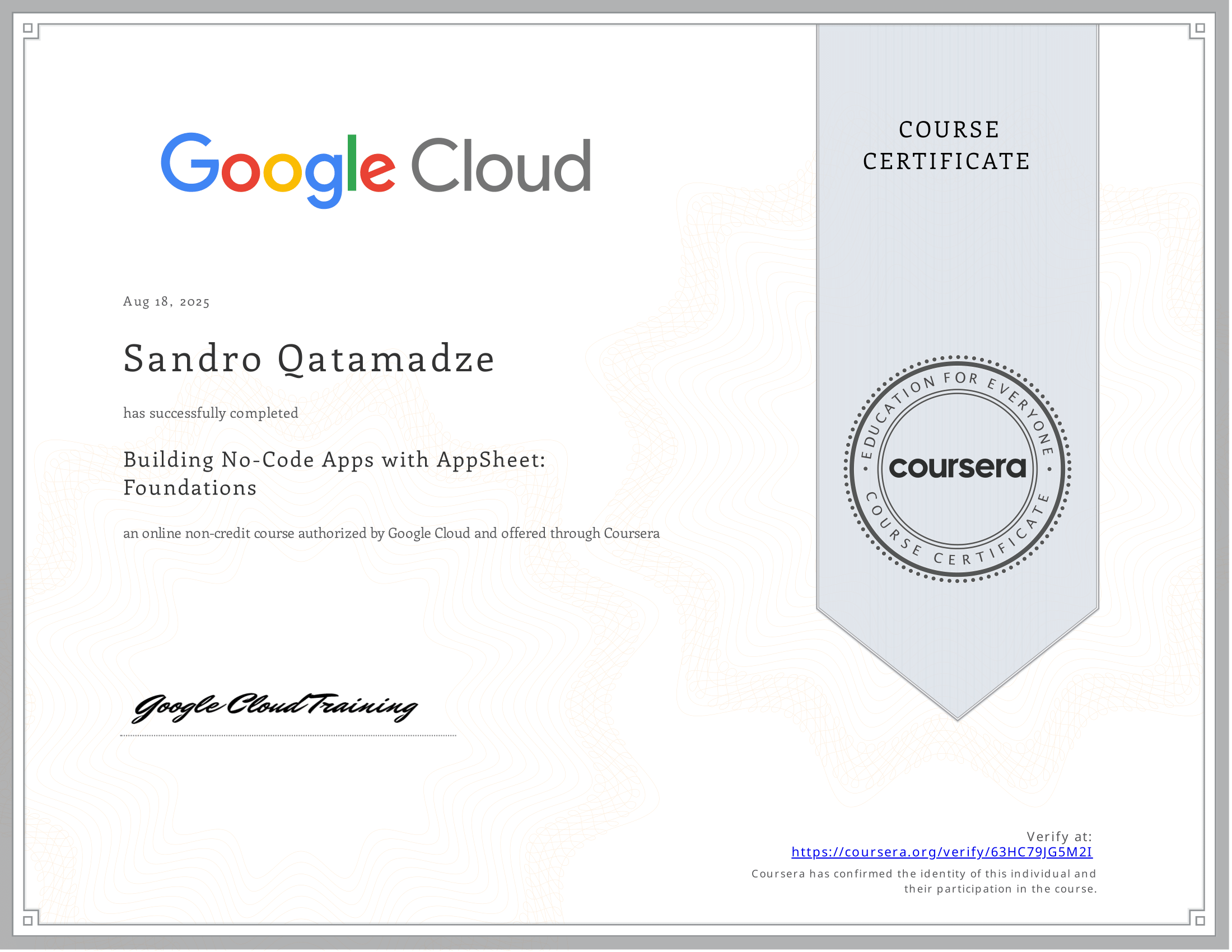 Appsheet Course