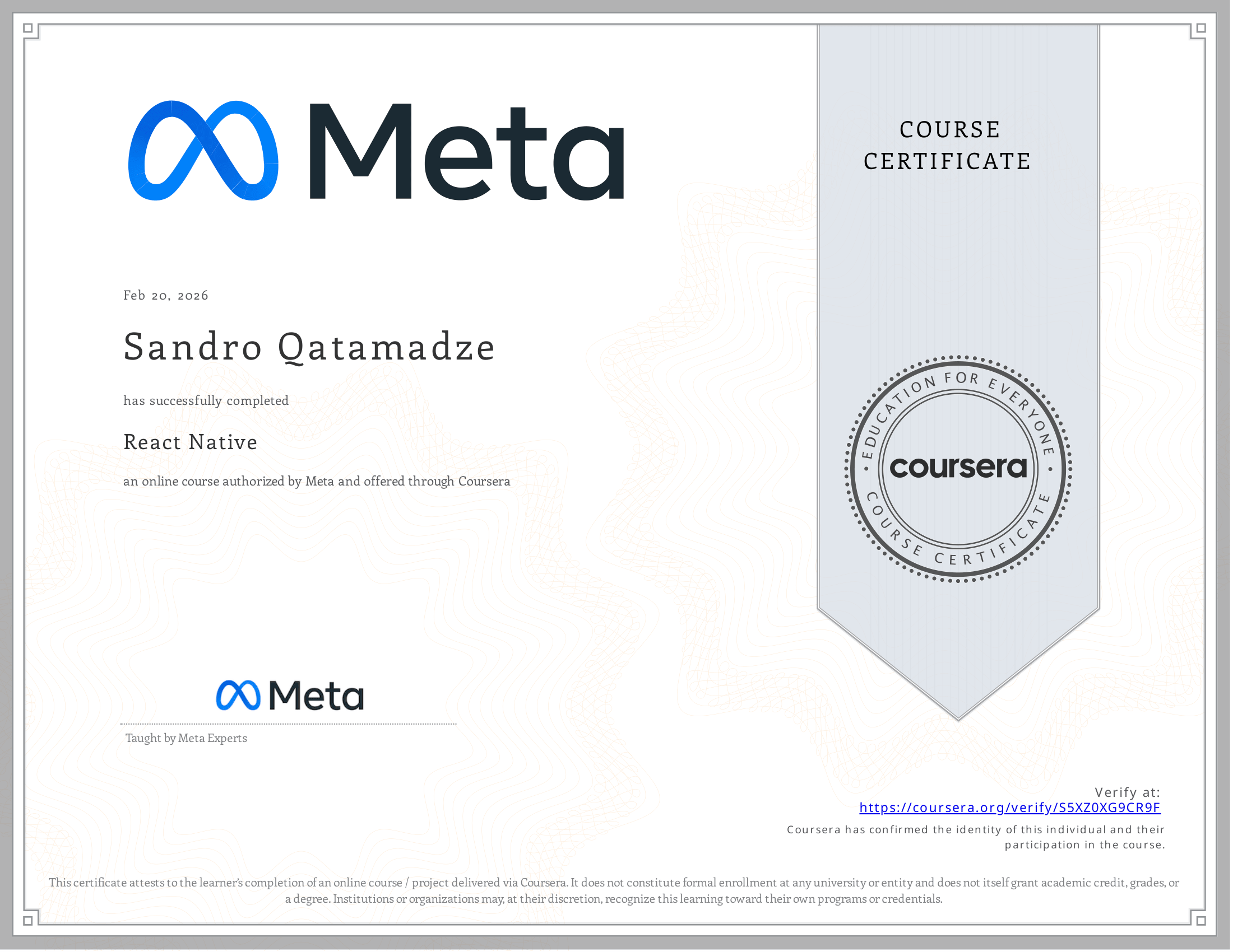 Successfully Completing a React Native Course