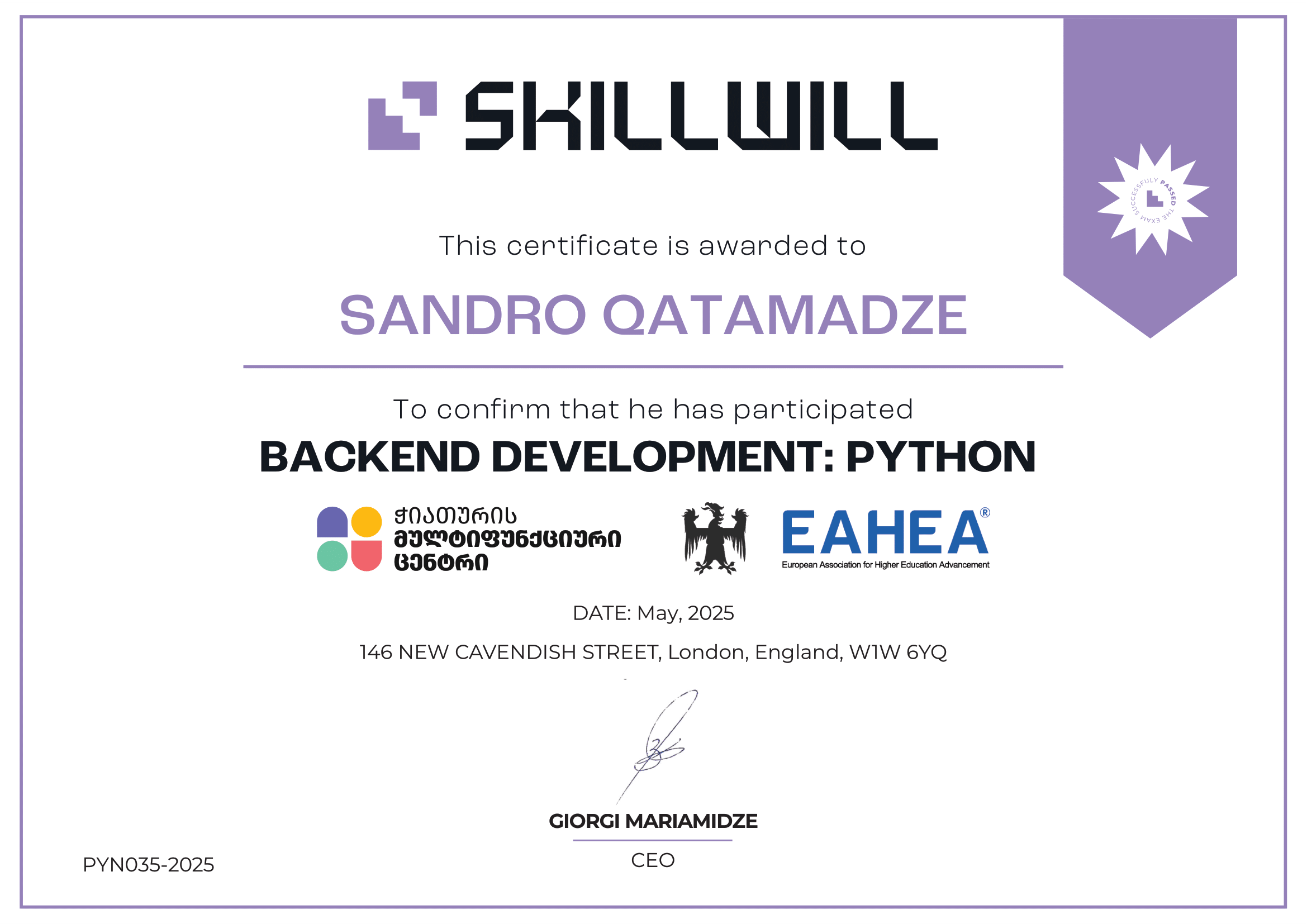 Backend Course